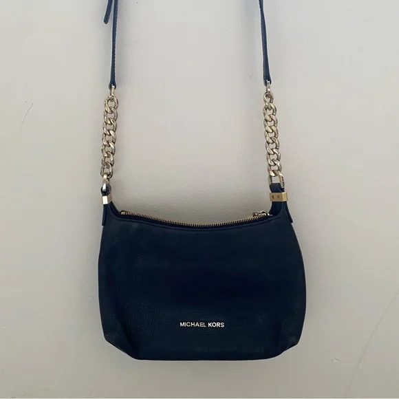 Michael Kors Black Crossbody Bag with Gold Accents - Picture 4 of 8